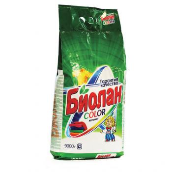 Порошок стиральный 9кг автомат Биолан Color