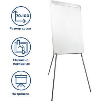 Флипчарт 70х100см Brauberg Стандарт тренога